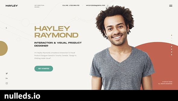 v1.1 Hayley - Personal CV/Resume WordPress Theme