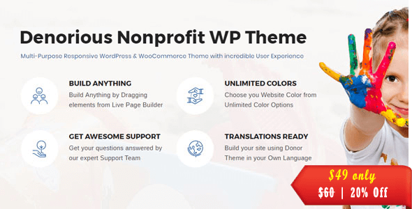 Denorious | Nonprofit and Political Fund Raising WP Theme