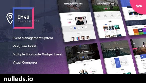 Events WordPress Theme for Booking Tickets - EM4U