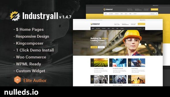 Industryall - Industrial & Factory WordPress Theme