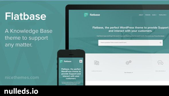 Flatbase - A responsive Knowledge Base/Wiki Theme