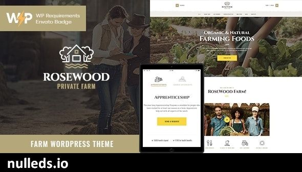 Rosewood | Eco Organic Farming Agricultural WordPress Theme