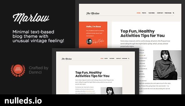 Marlow - Distinctive, Typography-First WordPress Blog Theme