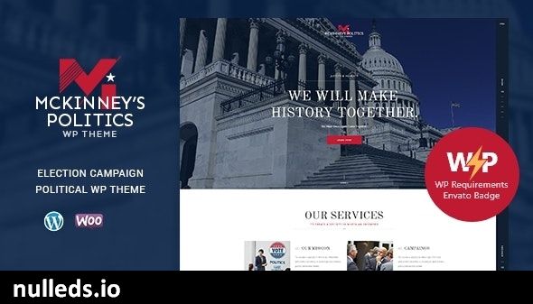 MCKinney's Politics | Elections Campaign & Social Activism WordPress Theme