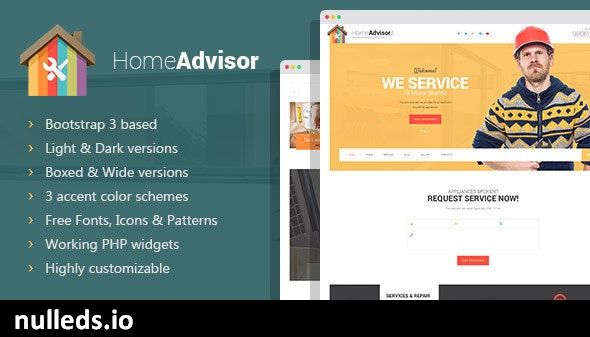 Home advisor - Appliance Repair WordPress Theme