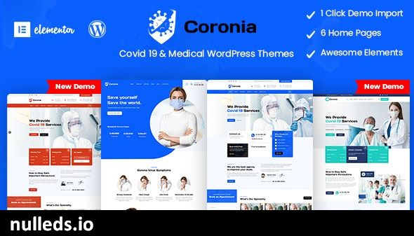 Coronia - Covid 19 & Medical  WordPress Themes