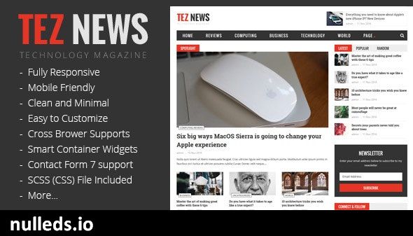 TezNews - Responsive Magazine & News Theme