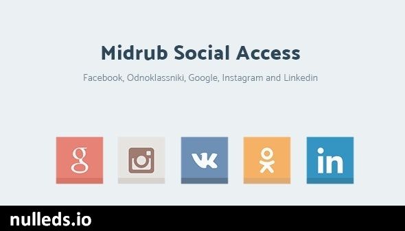 Midrub Social Access - Instagram, Odnoklassniki, VK, Linkedin and Google Access