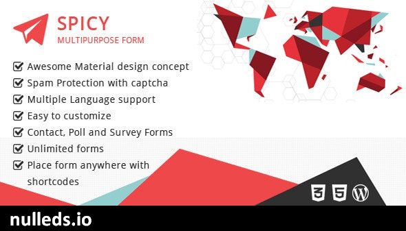 Material Based Spicy Form for Wordpress