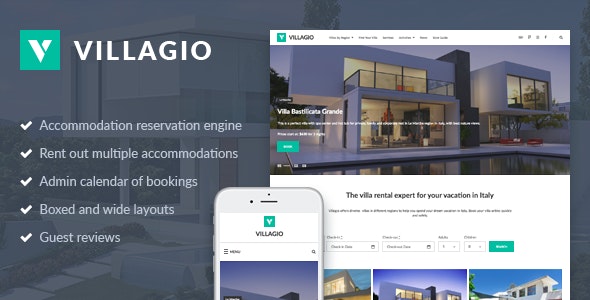 Vacation Rental WordPress Theme - Villagio