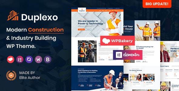 Duplexo – Construction Renovation WordPress Theme