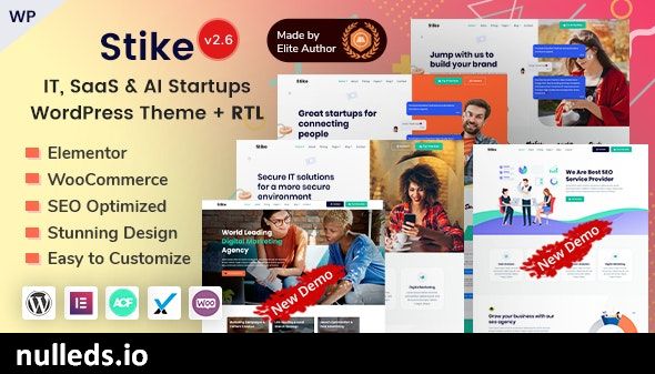 Stike - IT Business Startup Company WordPress Theme