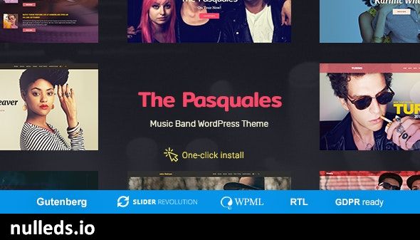 The Pasquales - Music Band, DJ and Artist WP Theme