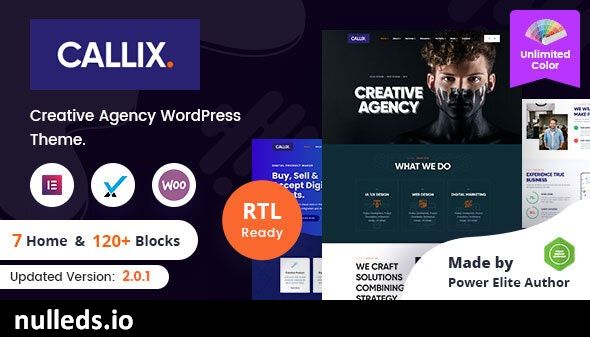 Callix - Creative Agency WordPress Theme + RTL