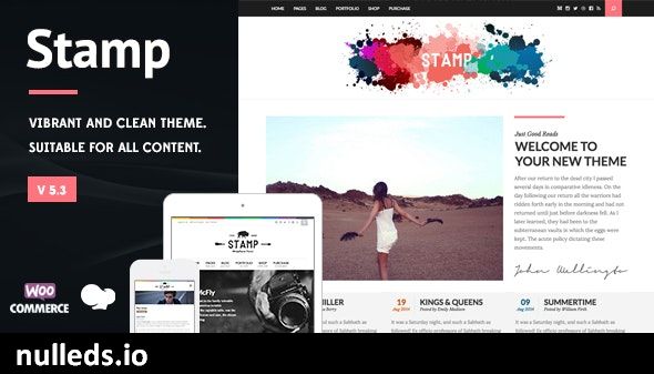 Stamp - Vibrant WordPress Theme