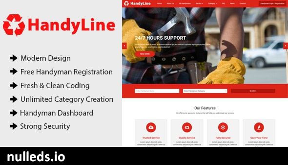 Handyline - Handyman Listing Directory CMS