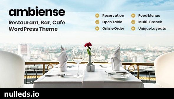 Ambiense - Restaurant & Cafe WordPress Theme