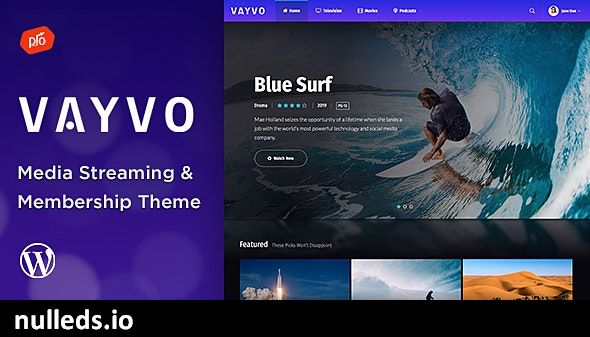 Vayvo - Media Streaming & Membership Theme