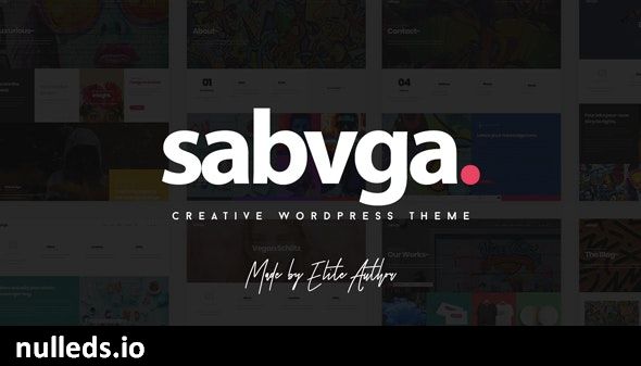 Sabvga - Modern & Creative Portfolio Theme