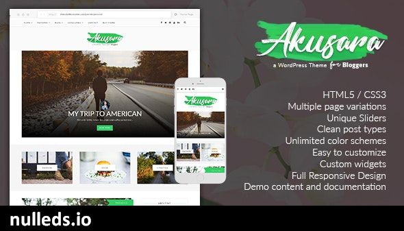 Akusara - Multipurpose Blog Theme