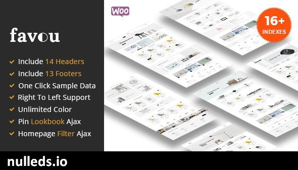 Favou - Furniture WooCommerce Ajax Theme