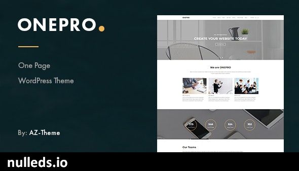 OnePro - Responsive Onepage WordPress Theme