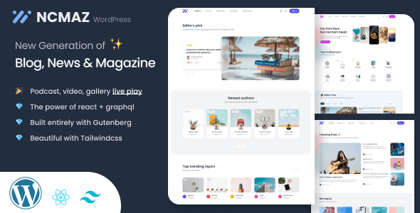 v4.3.2 Ncmaz - Blog Magazine WordPress Theme