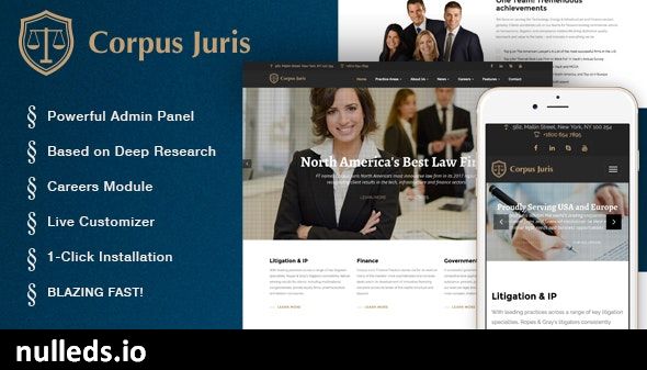 Corpus Juris - Law Firm and Consultation WordPress Theme