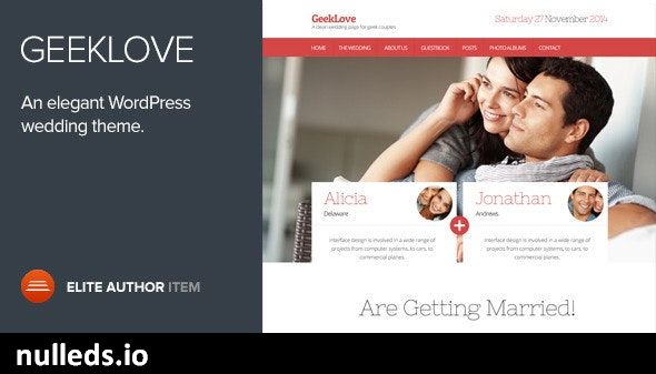 GeekLove - A Responsive WordPress Wedding Theme