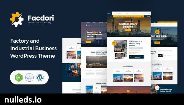 Facdori - Factory and Industrial Business WordPress Theme