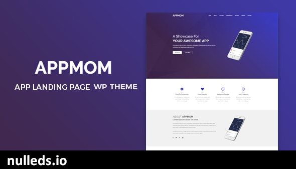 Appmom – Multipurpose Landing Page Theme