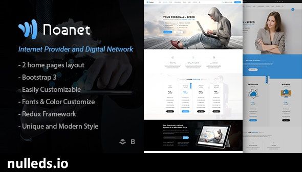 Noanet - Internet Provider And Digital Network WordPress Theme