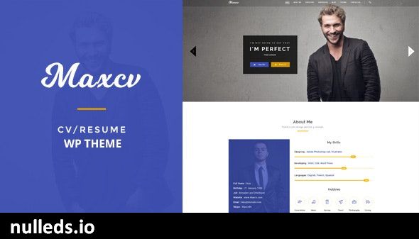 Max CV - Resume/CV WordPress Theme