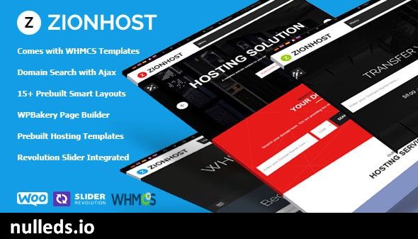 ZionHost - Web Hosting, WHMCS and Corporate Business WordPress Theme