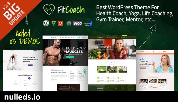 Fit Coach - Health, Yoga and Lifestyle WordPress Theme