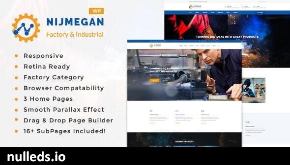 Nijmegan - Factory and Industrial Business WordPress Theme