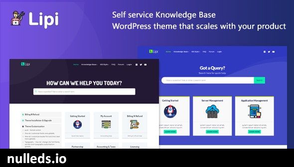 Lipi - Self Service Knowledge Base and Creative WordPress Theme