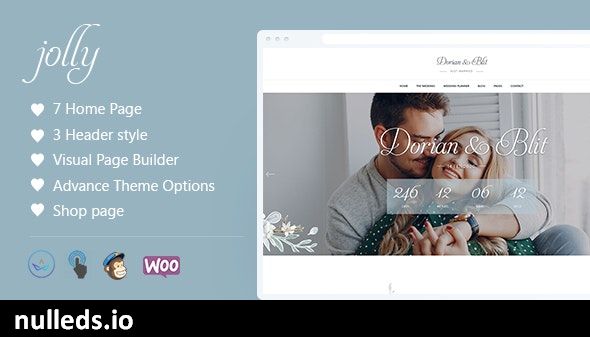 Jolly - Wedding Invitation & Planner WordPress Theme