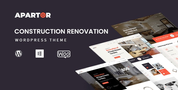 Apartor - Construction Renovation WordPress Theme