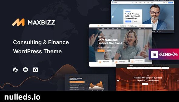 Maxbizz - Consulting & Financial Elementor WordPress Theme