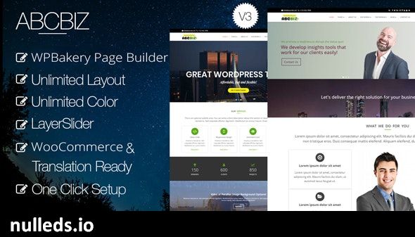 Abcbiz - Responsive WordPress Theme for Business