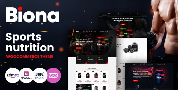 Biona - Sports Nutrition WooCommerce Theme