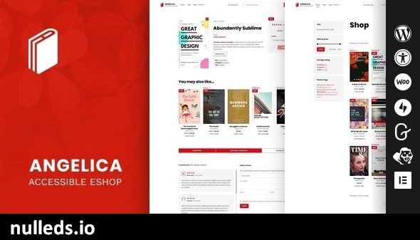 Angelica - Accessible Bookstore WordPress theme