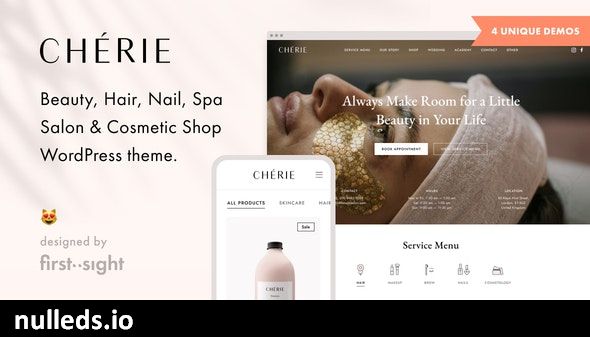 Chérie — Beauty Salon WordPress Theme