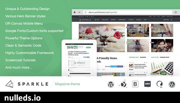 Sparkle - Outstanding Magazine theme for WordPress