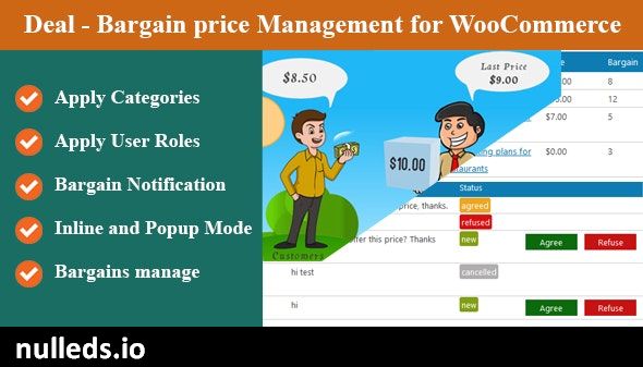 Deal - Bargain price Management for WooCommerce