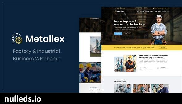 Metallex - Industrial And Engineering WordPress Theme