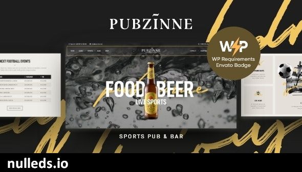 Pubzinne - Sports Bar WordPress Theme