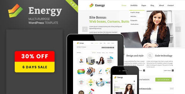 Energy -  Responsive Multi-Purpose Theme