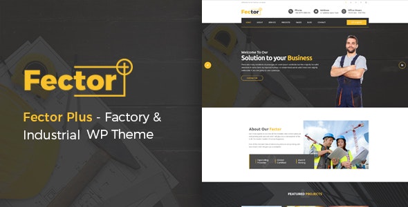 Fector Plus - Factory & Industrial WordPress Theme